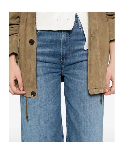 Citizens of Humanity Blue Lyra Raw-Cut Jeans