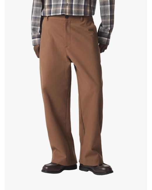Studio Nicholson Brown Casual Pants With Belt Loops for men