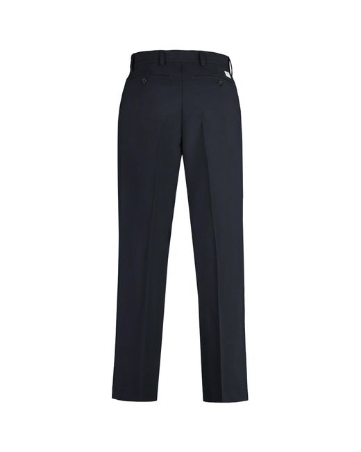 Department 5 Blue E Motion Wool Blend Slacks for men