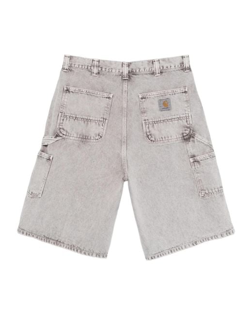 Carhartt Gray Og Denim Shorts for men