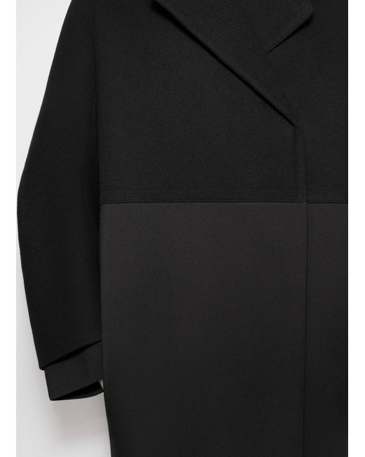 Alaïa Black Alaïa Collar Long-Sleeved Coat