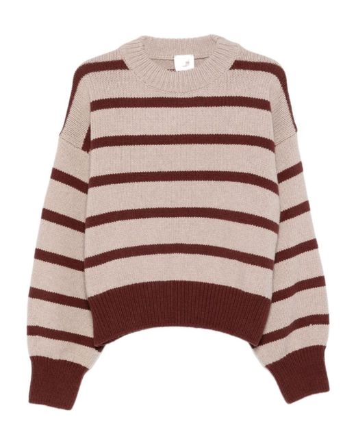 Alysi Brown Striped Sweater