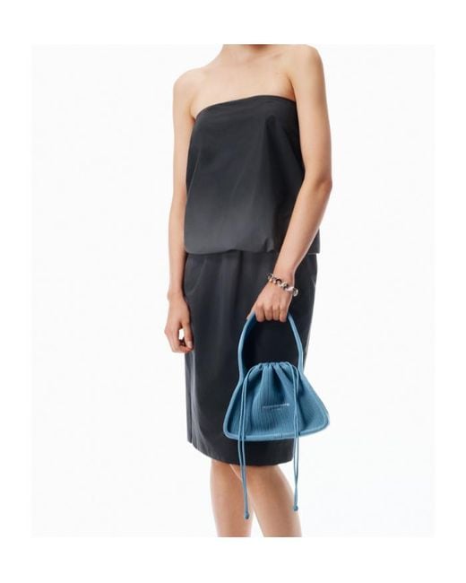 Alexander Wang Blue Ryan Small Knit Tote Bag