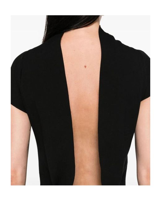 Alberta Ferretti Black Backless Dress