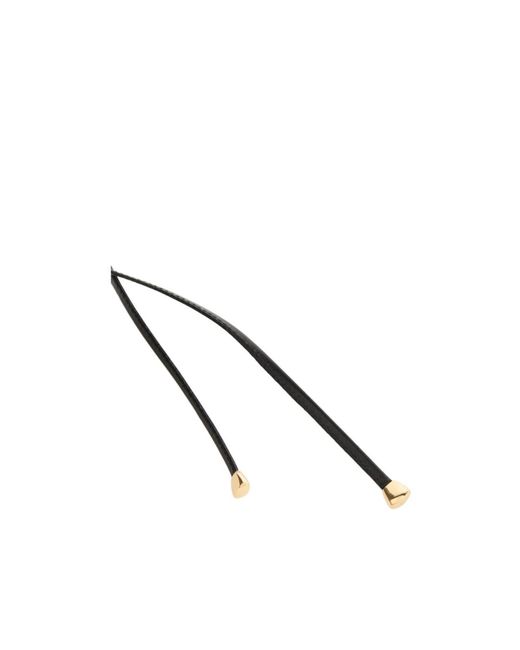 Bottega Veneta White Sardine Leather Necklace