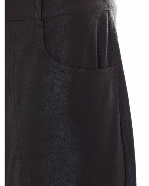 Liu Jo Black Wide-Leg Five-Pocket Pants