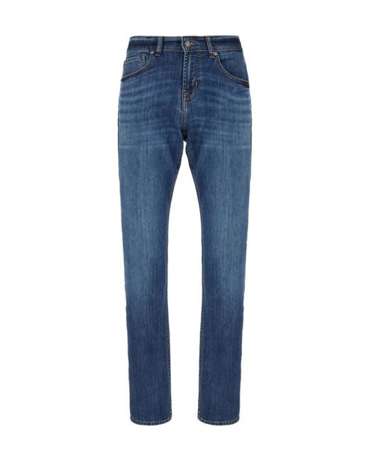 7 For All Mankind Blue Slimmy Mistral Jeans for men