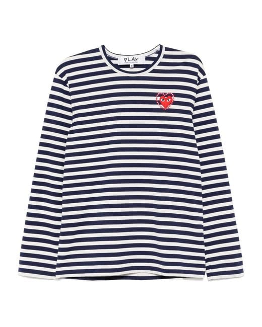 Comme des Garçons Blue Stripe T-Shirt for men