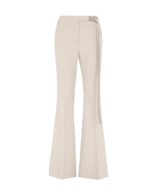 Fendi White Flared Tailored Trousers