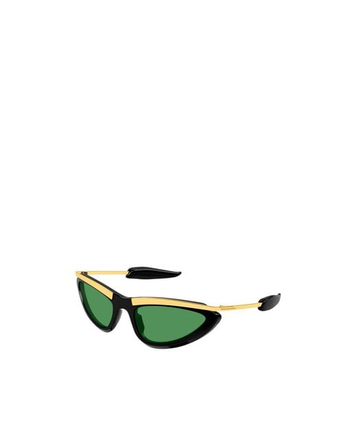 Bottega Veneta Green Metal Sunglasses