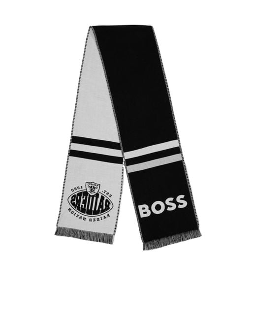 Boss White Lasvegas Scarf for men