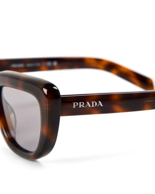 Prada White Oversized Sunglasses