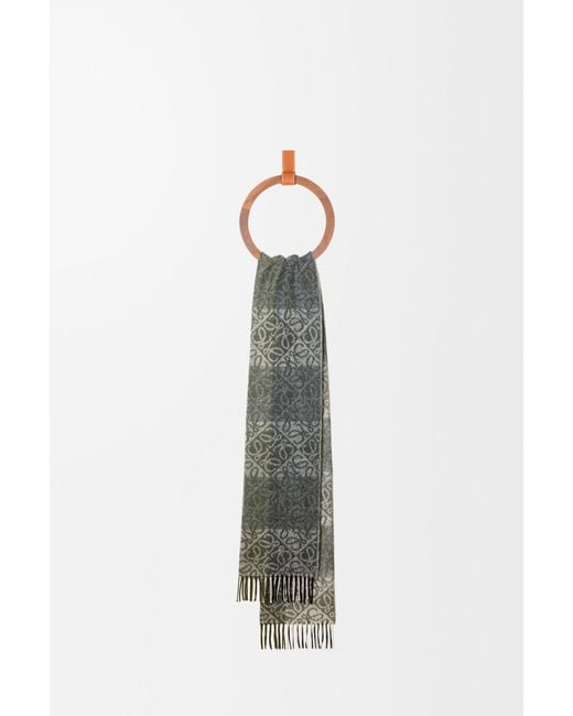 Loewe Gray Anagram Scarf