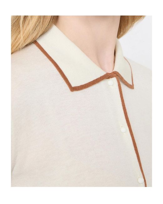 Max Mara White Studio Targa Button-Up Cardigan