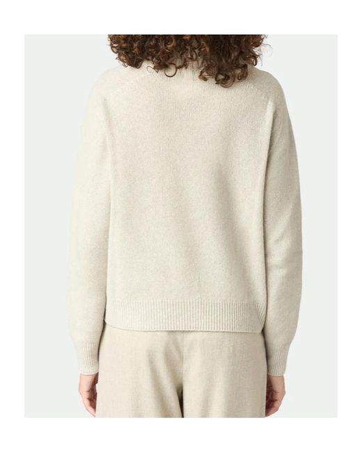 Malo White High-Neck Sweater