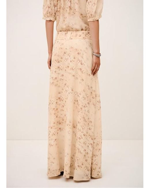 Ba&sh Natural Printed Half-Length Skirt