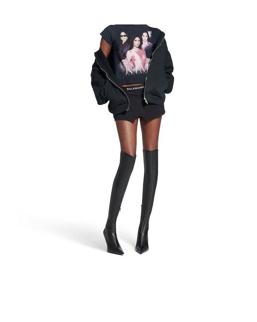 Balenciaga Black Cut-Off Brief Skirt