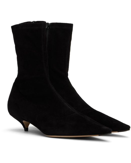 The Row Brown Liisa Kitten Boots