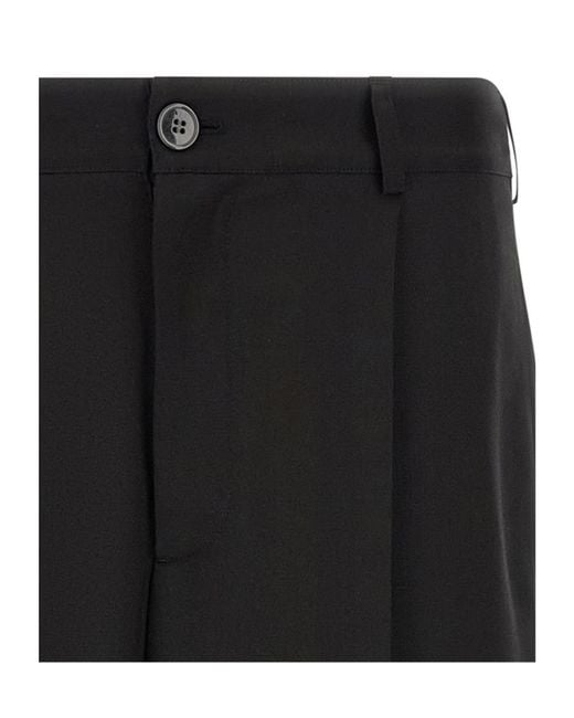 Marni Black Cool Wool Pants for men
