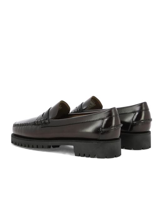 Sebago Black Dan Penny Flat Loafers