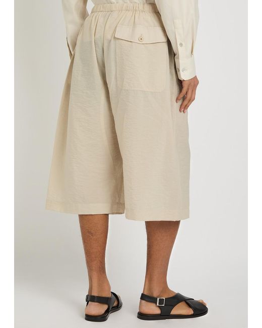 Lemaire Natural Cargo Shorts for men