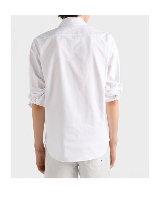 Prada White Cotton Shirt for men