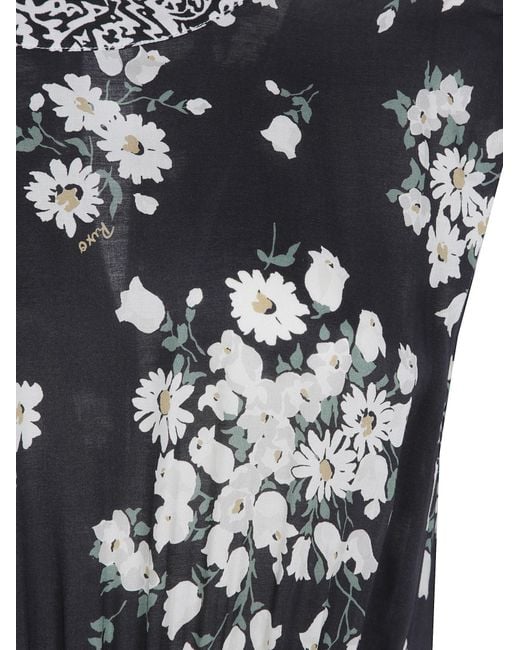 Rixo Black Floral Dress