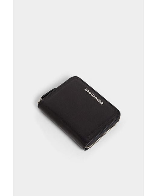 DSquared² Black Zipper Wallet