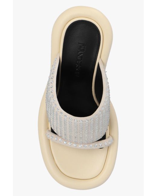 J.W. Anderson White Jw Anderson Bumper Embellished Mules