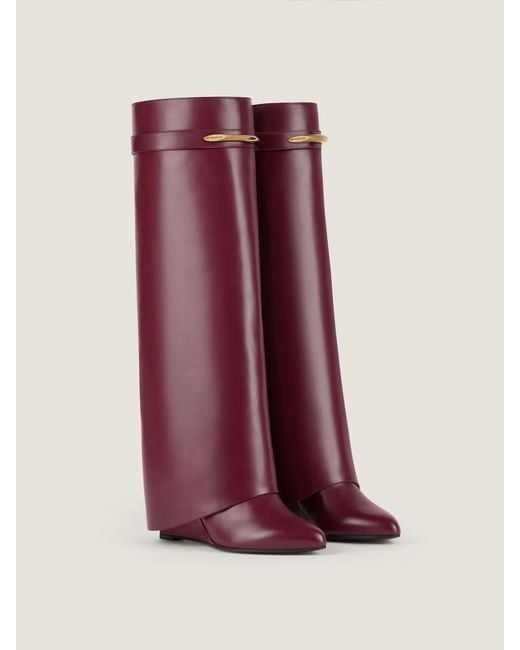 Givenchy Purple Pinch Shark Boots