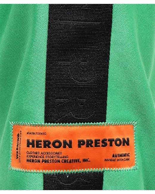 Heron Preston Green Zipped Jacket for men