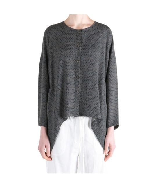 Uma Wang Gray Button Cardigan