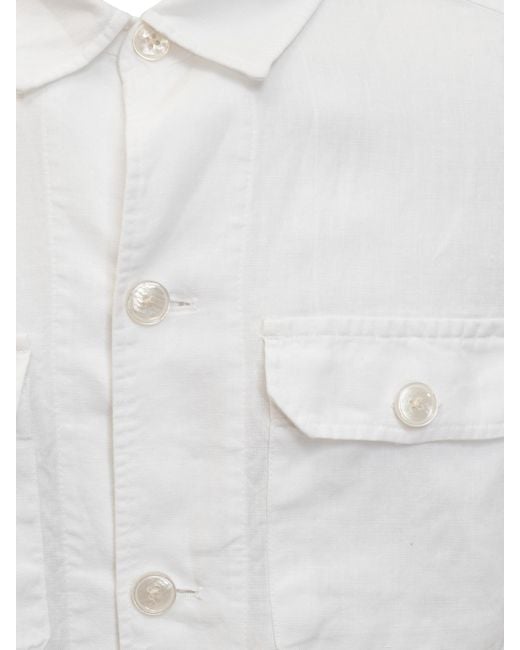Boss White Lapel Casual Jacket for men