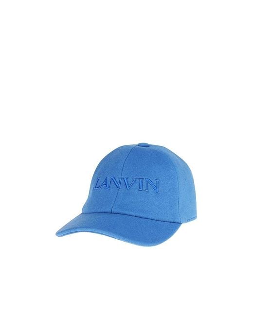 Lanvin Blue Logo Hat