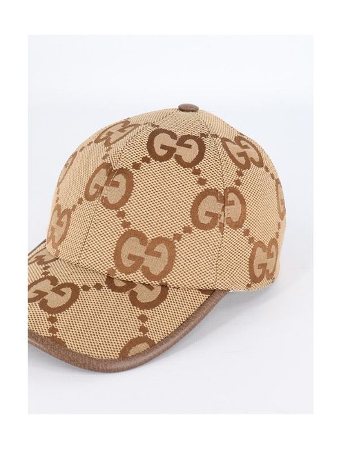 Gucci Natural Jumbo Gg Baseball Cap