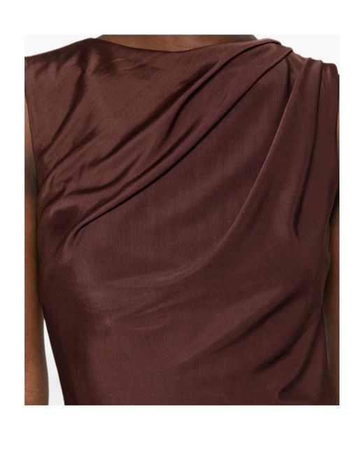 Rebecca Vallance Brown Sleeveless Dress