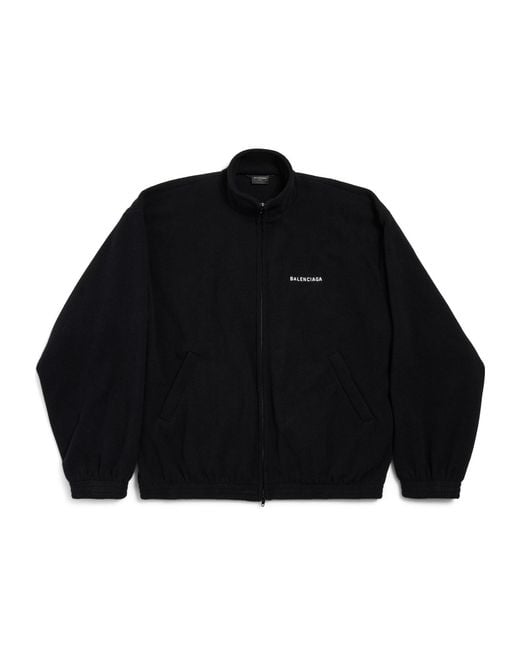 Balenciaga Black Back Zip-Up Jacket for men
