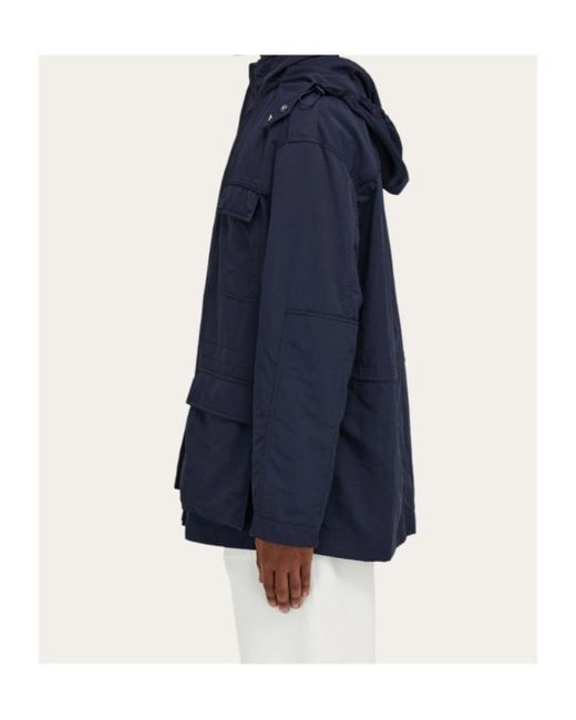 Ferragamo Blue Utility Jacket for men