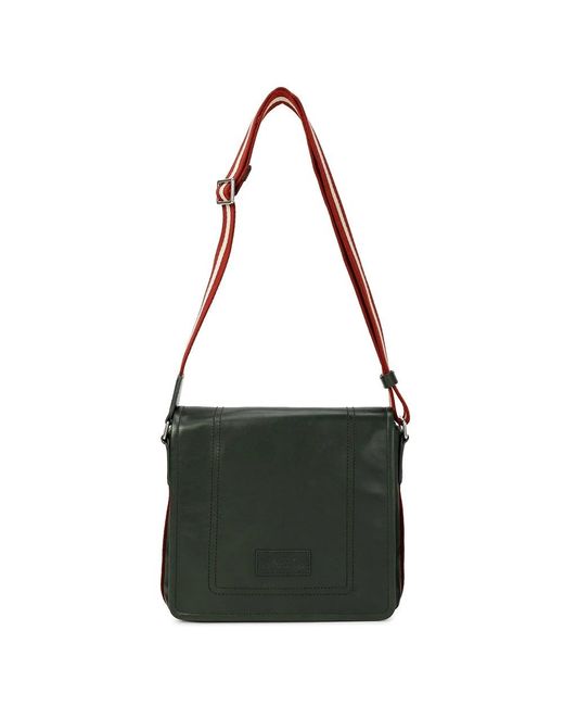 Bally Green Logo Shoulder Bag