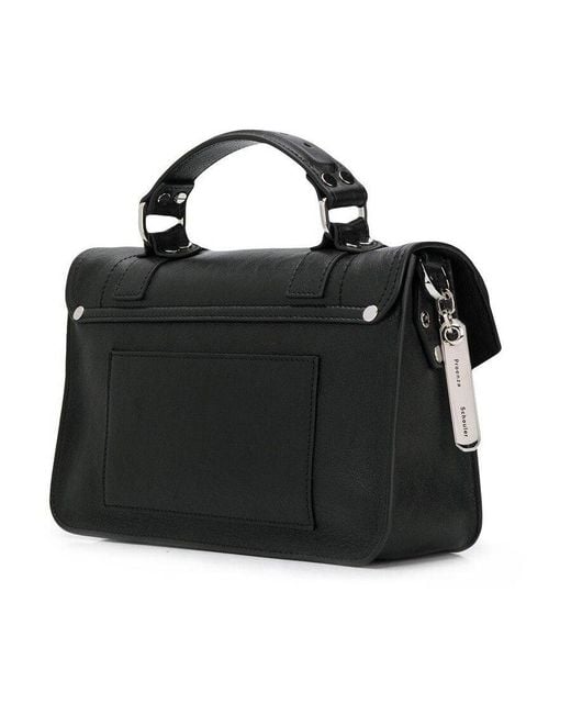 Proenza Schouler Black Ps1 Strapped Shoulder Bag