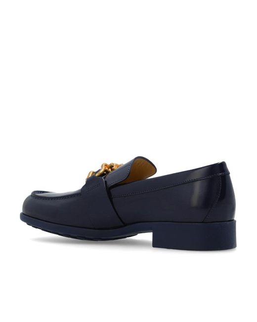 Bottega Veneta Black Square Toe Loafers