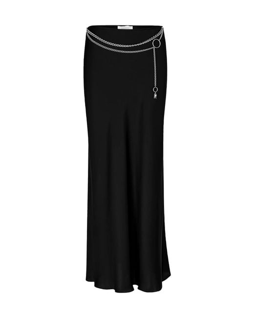 Rabanne Black Rabanne Chain-Detail Maxi Skirt