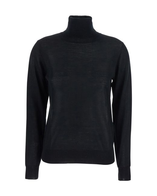 P.A.R.O.S.H. Black Turtleneck Knitted Jumper
