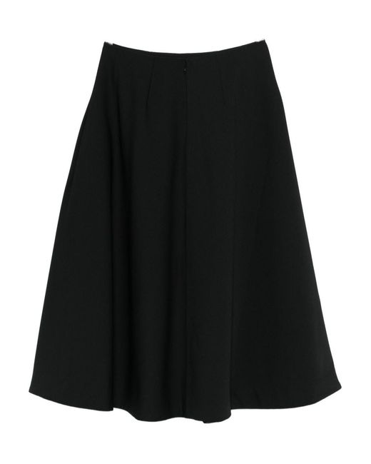 Entire studios Black Celeste Panelled Midi Skirt