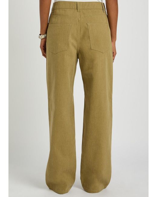 Rohe Green Baggy Wide-Leg Jeans