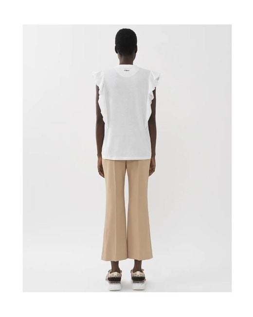 Chloé Natural Horn Casual Pants