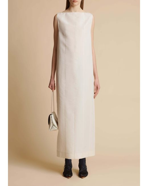 Khaite White Martay Sleeveless Dress