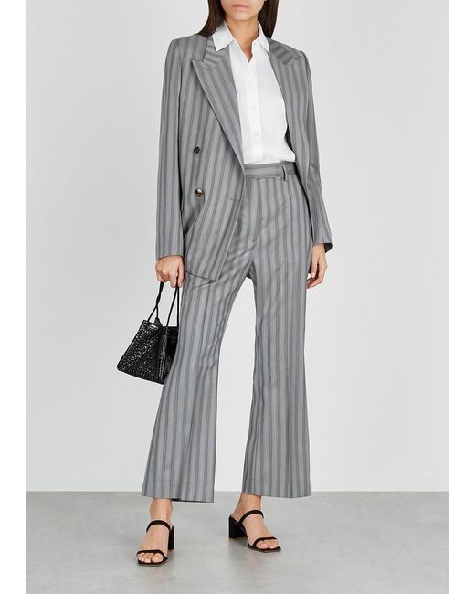 Vince White Stretch-Silk Shirt