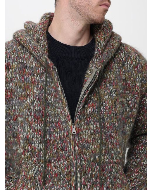 NAMACHEKO Brown Maurius Zip-Up Hoodie for men