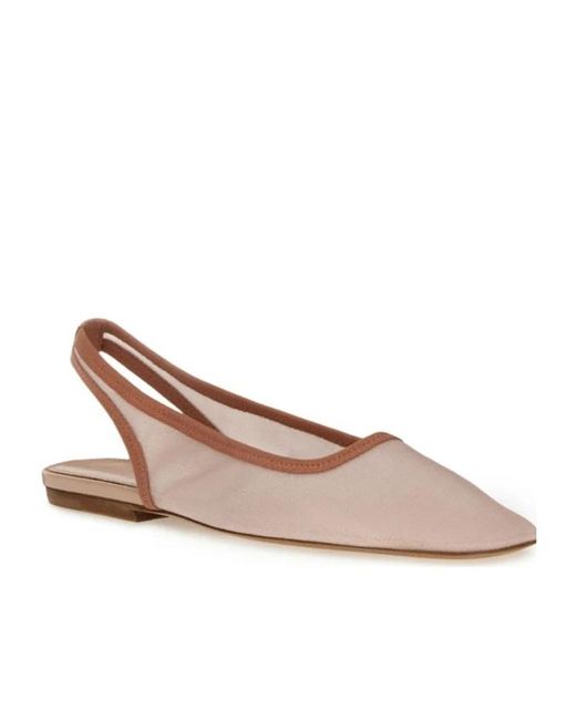 Dries Van Noten Brown Slingback Flat Shoes
